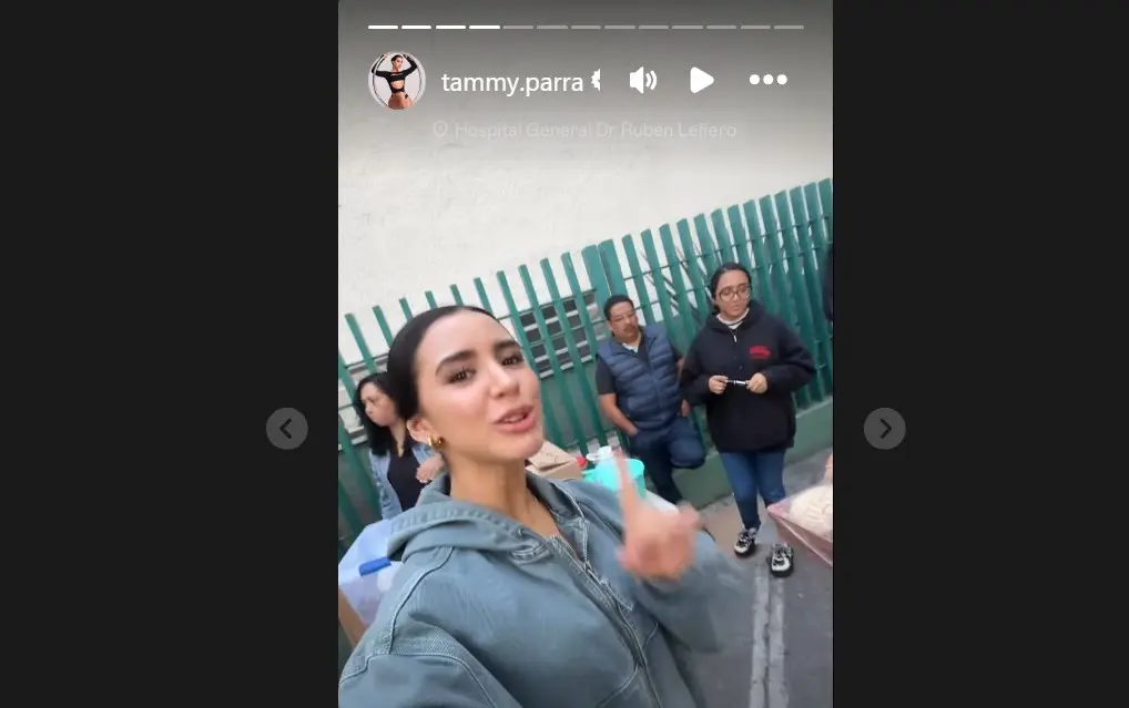 Tammy Parra lleva ayuda Instagram