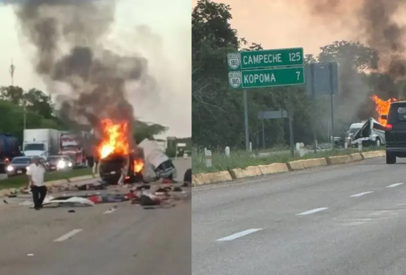 Un accidente en la autopista Mérida-Campeche dejó un saldo de 15 muertos. Un accidente en la autopista Mérida-Campeche dejó un saldo de 15 muertos.