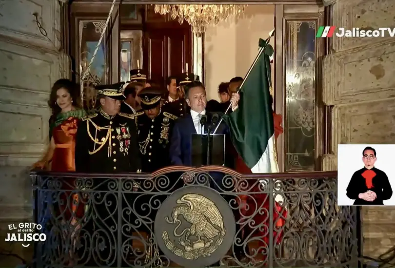 Pablo Lemus da su primer Grito de Independencia en Jalisco ante miles de tapatíos