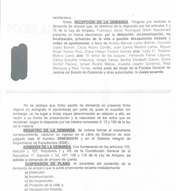 El periodista Claudio Ochoa Huerta reveló este documento. X.