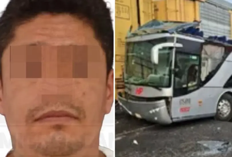 El accidente entre un autobús de pasajeros y un tren, que dejó al menos 10 personas sin vida.