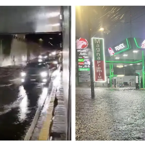 Lluvias intensas azotan la CDMX: inundaciones y retrasos en el metro