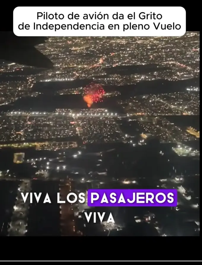 La escena se viralizó rápidamente en redes sociales, mostrando cómo las tradiciones mexicanas logran emocionar en cualquier lugar, incluso en el interior de un avión. Captura de pantalla.