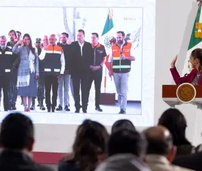Sheinbaum y Libia García dan banderazo a obras del tren que pasará por Guanajuato