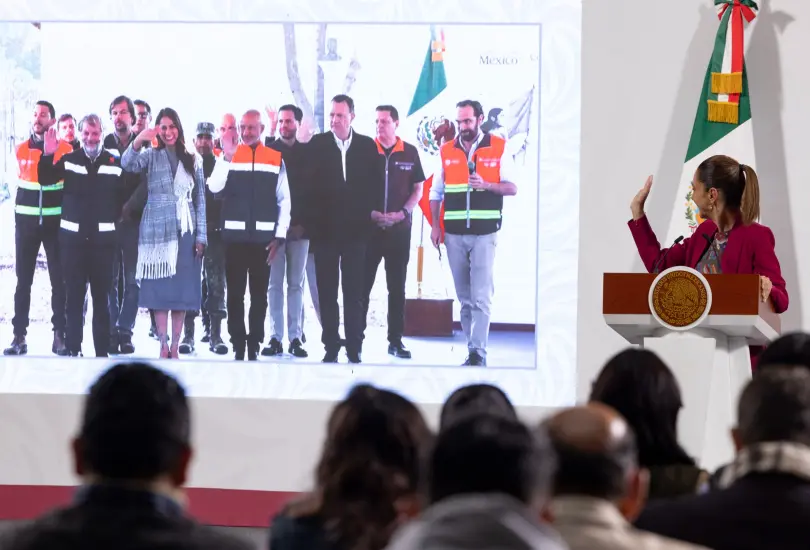 Sheinbaum y Libia García dan banderazo a obras del tren Querétaro Irapuato.