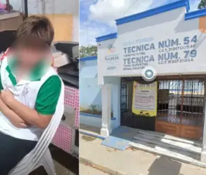 Dylan fue golpeado por 10 compañeros tras ganarles en la fila de un toro mecánico