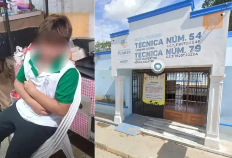 Dylan fue golpeado por 10 compañeros tras ganarles en la fila de un toro mecánico