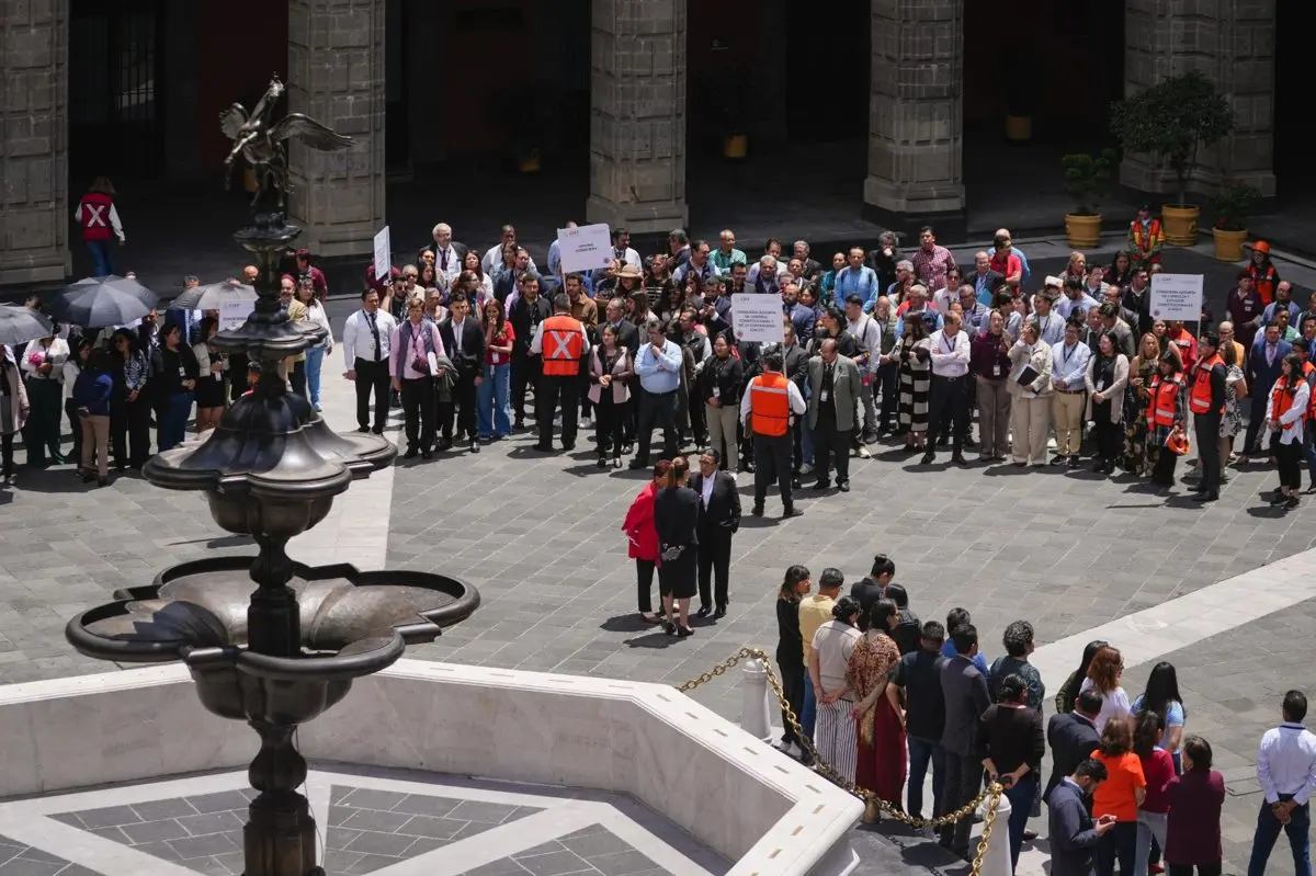 Claudia Sheinbaum en el simulacro nacional. X: @GobiernoMX.