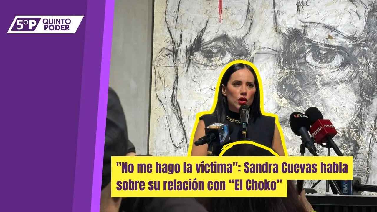  Sandra Cuevas ofreció una conferencia de prensa en donde habló sobre su relación con "El Choko". 