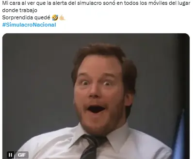 Los memes del Simulacro Nacional 2025. X.