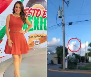 Momento exacto en que avioneta donde murió la conductora Débora Estrella se desploma