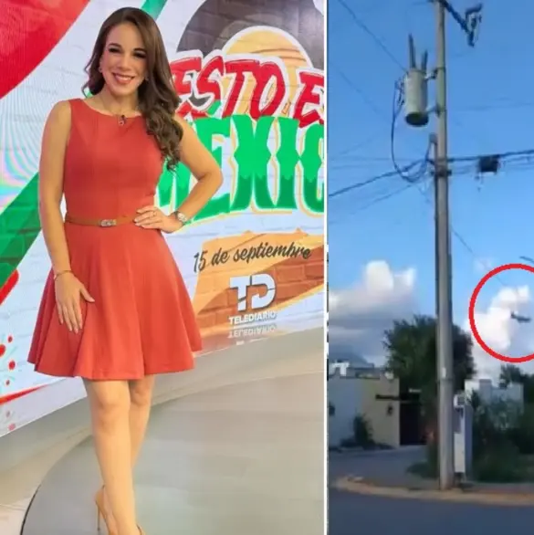 Momento exacto en que avioneta donde murió la conductora Débora Estrella se desploma