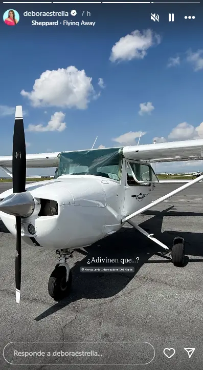 Horas antes del accidente, compartió una fotografía de la avioneta en la que más tarde perdió la vida. Instagram.
