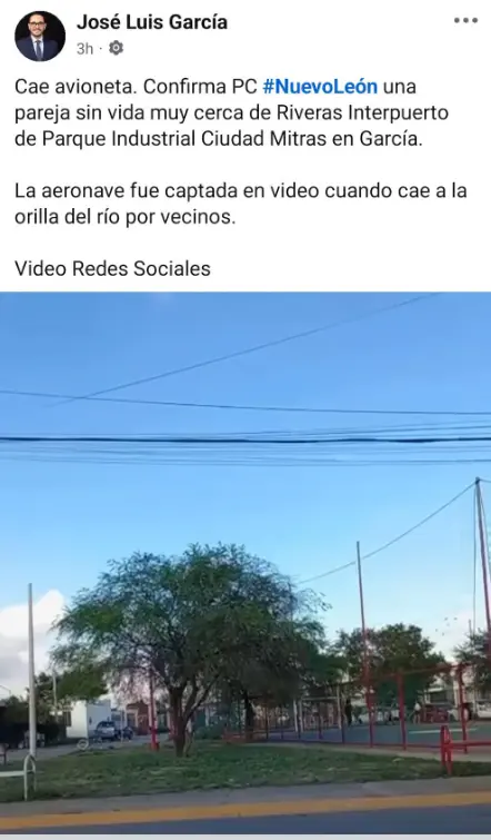 Así reportó el periodista el accidente ocurrido en Nuevo León. X.