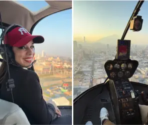 Débora Estrella subió a la avioneta porque estaba tomando clases para convertirse en piloto