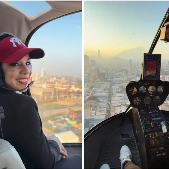 Débora Estrella subió a la avioneta porque estaba tomando clases para convertirse en piloto