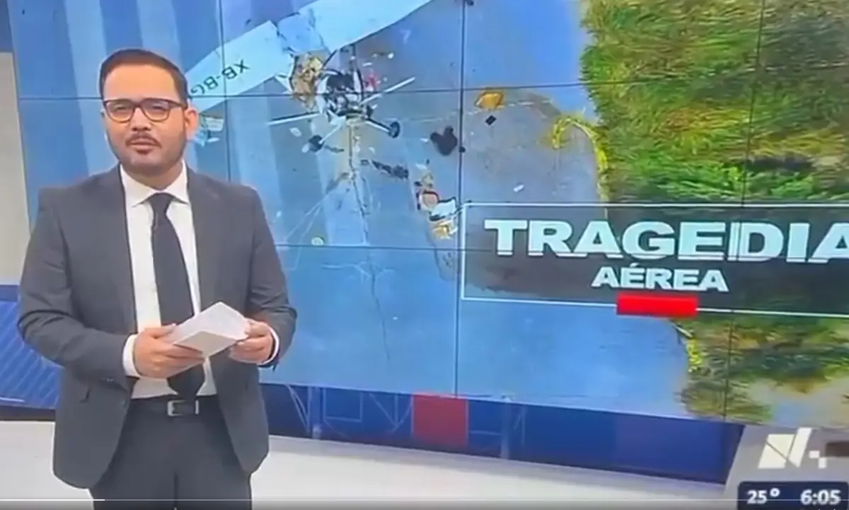 García fue de los primeros en reportar en redes sociales durante el sábado el desplome sin saber que su exesposa era una de las víctimas. Publicó en redes sociales: Captura de pantalla.