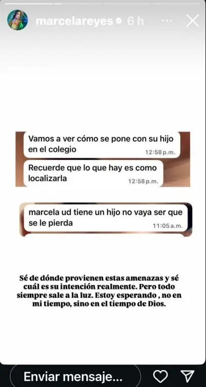 Amenaza a Macercal Reyes Captura de pantalla