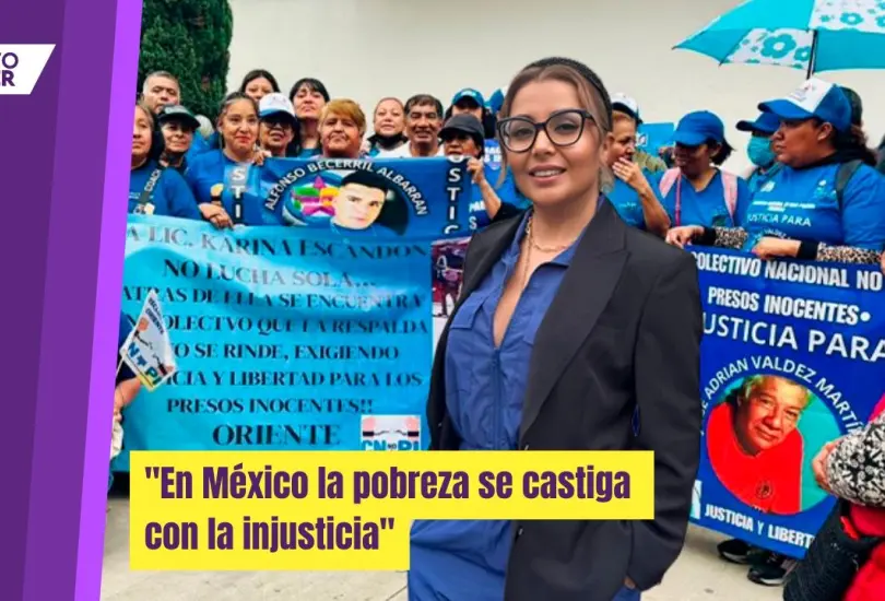 Karina Escandón busca ayudar a personas privadas de la libertad injustamente en México a través del colectivo No más presos inocentes Karina Escandón busca ayudar a personas privadas de la libertad injustamente en México a través del colectivo No más presos inocentes