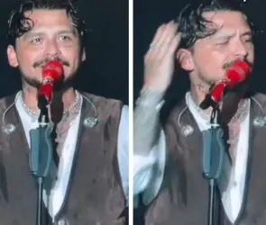 Christian Nodal interrumpe concierto por abucheos contra Ángela Aguilar