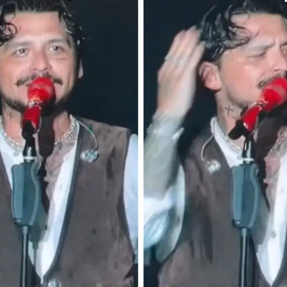 Christian Nodal interrumpe concierto por abucheos contra Ángela Aguilar