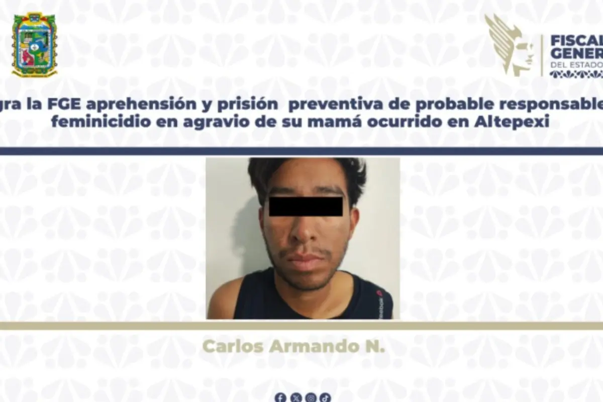 Cae sujeto que mató a su madre con un martillo Especial