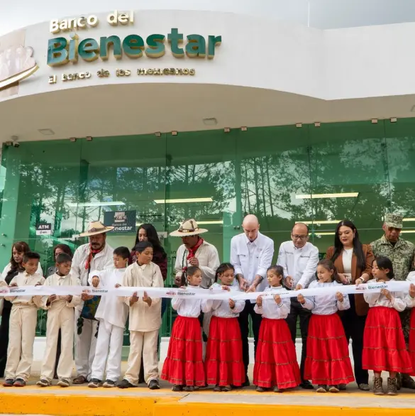 Inauguran Banco del Bienestar en Pueblo Nuevo, Durango