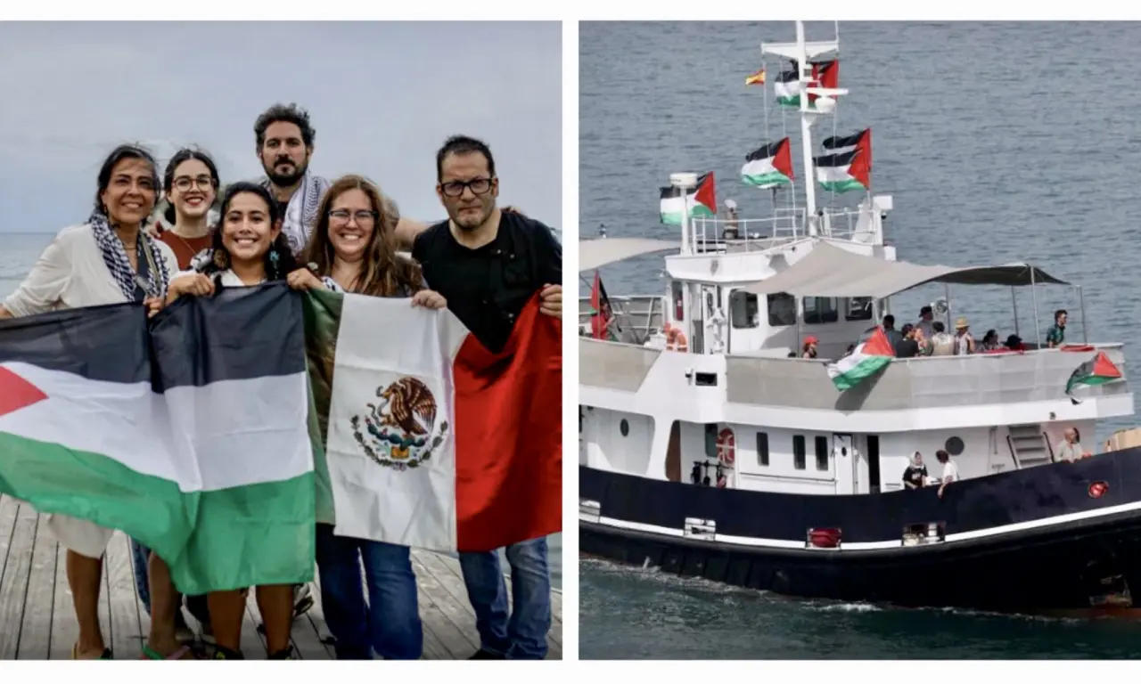  Mexicanas en flotilla a Gaza piden ayuda a Sheinbaum: “Fuimos interceptados ilegalmente” 