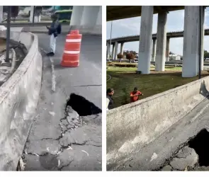 Socavón en Puente de la Concordia reaviva debate tras explosión de pipa en Iztapalapa: "y lo acaban de arreglar"