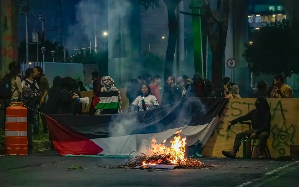 Manifestación en apoyo a Palestina, en Ciudad de México. Especial