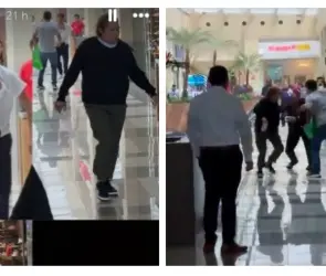 Farderos agreden a vigilantes y clientes en Patio Santa Fe, CDMX | VIDEO