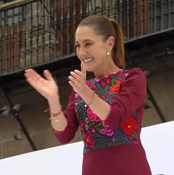 En fotos: así se vivió el festejo de Sheinbaum en el Zócalo tras un año de gobierno