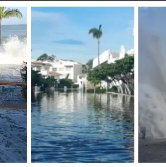 Olas en las calles y embarcaciones volteadas: las impactantes imágenes del paso de Priscilla en Puerto Vallarta