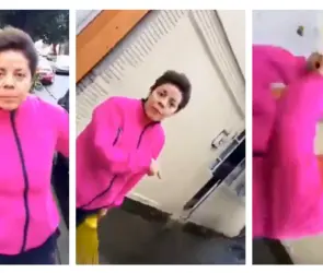 "Lady Coladera": mujer golpea a conductor con una escoba por estacionarse frente a su casa