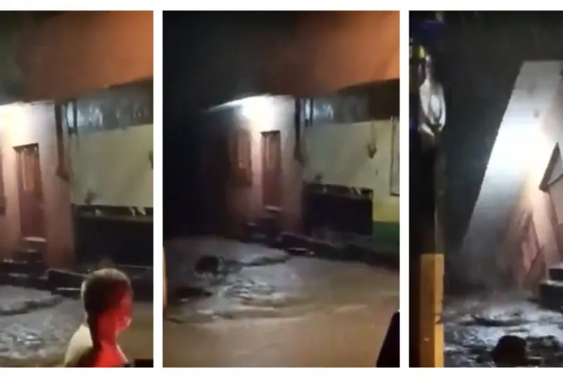 Momento exacto en que una casa es arrastrada por el arroyo San Luis, Nayarit | VIDEO Momento exacto en que una casa es arrastrada por el arroyo San Luis, Nayarit | VIDEO