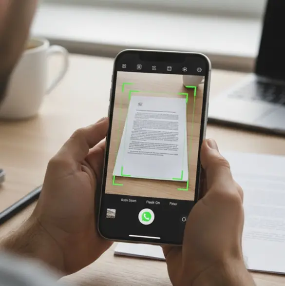 Cómo escanear y enviar documentos en PDF con WhatsApp paso a paso
