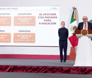 Sheinbaum desata polémica por instrucción al secretario de salud: "No digas municipios afectados"