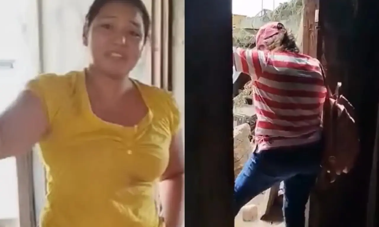  Entre lágrimas, la joven pidió no ser desalojada. 