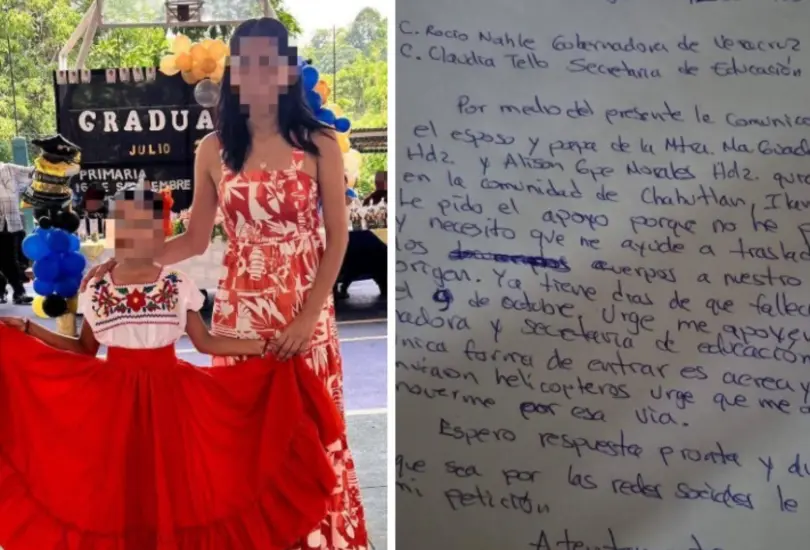 El hombre explicó que la única forma de llegar a la comunidad es por aire, ya que los accesos terrestres fueron destruidos por los deslaves. El hombre explicó que la única forma de llegar a la comunidad es por aire, ya que los accesos terrestres fueron destruidos por los deslaves.