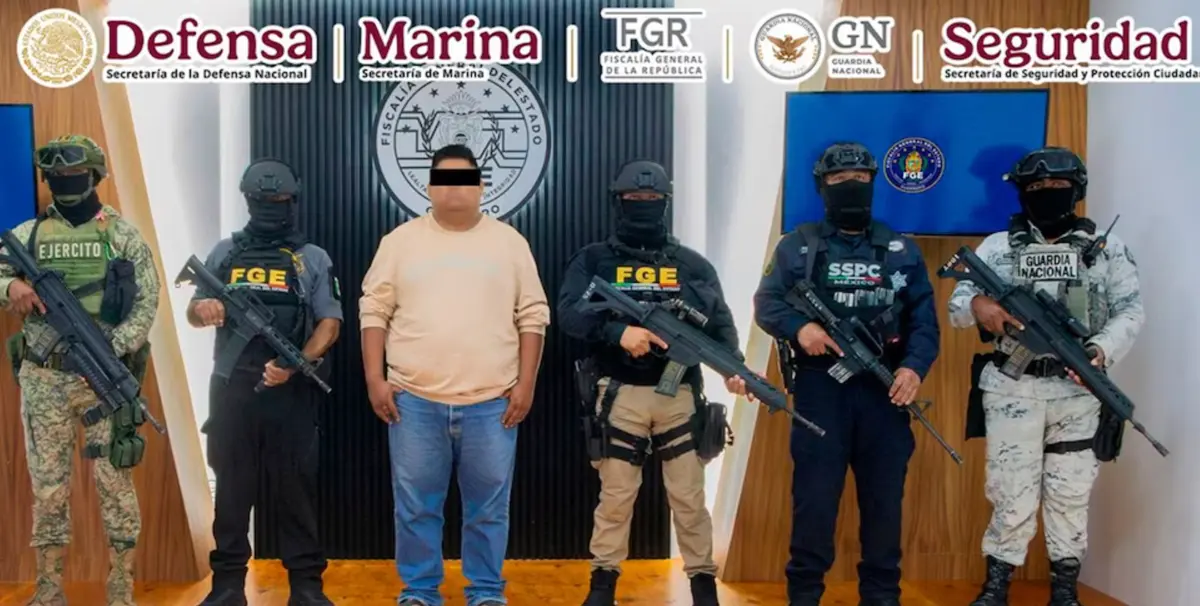 Miguel Ángel "N" fue detenido como principal sospechoso d ela muerte del párroco. FGR.