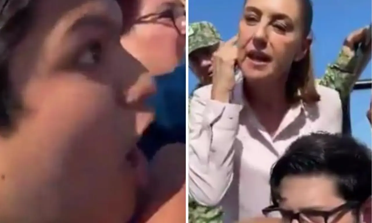 El estudiante encaró a Claudia Sheinbaum. 
