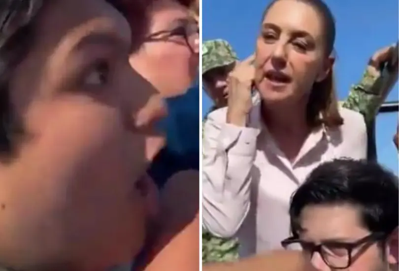 El estudiante encaró a Claudia Sheinbaum. El estudiante encaró a Claudia Sheinbaum.
