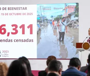 Sheinbaum reporta avance del censo en más de 26 mil viviendas afectadas por lluvias