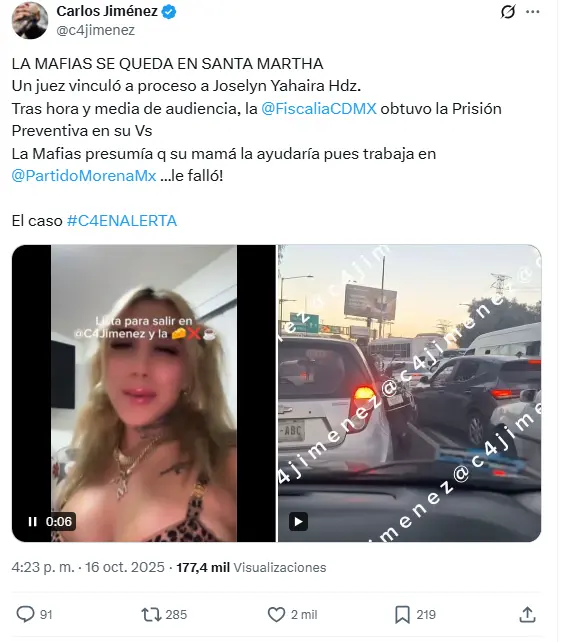 La Mafias fue detenida robando motos Captura de pantalla