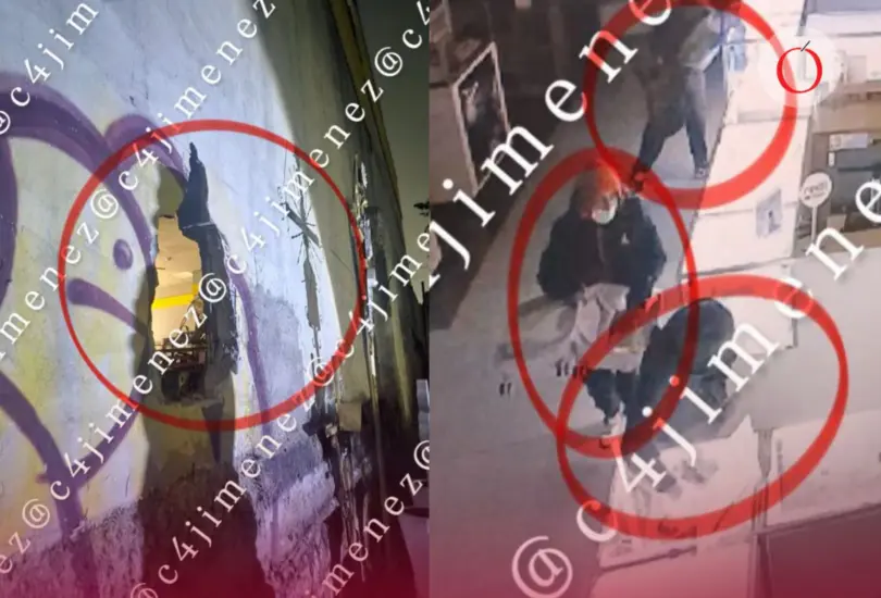 En CDMX, un Coppel fue saqueado tras un boquete en la pared. En CDMX, un Coppel fue saqueado tras un boquete en la pared.