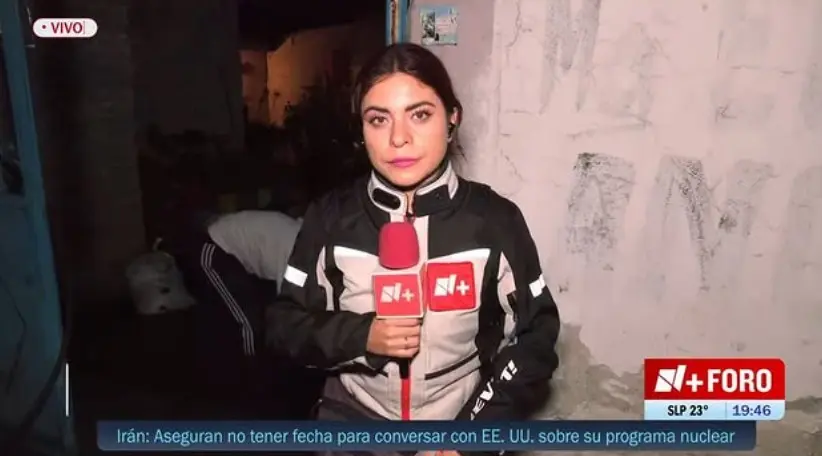 Itzel Cruz es reportera de Televisa. IG: i_alanis.