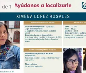 Ximena López fue a recoger a su hermanito a la escuela... y desde entonces está desaparecida