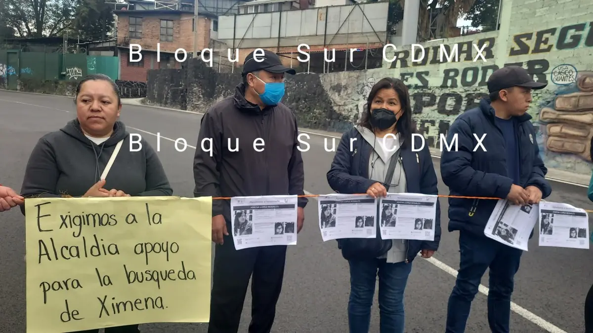 La desaparición de Ximena López Rosales ha desatado una ola de indignación y movilización ciudadana Bloque Sur CDMX