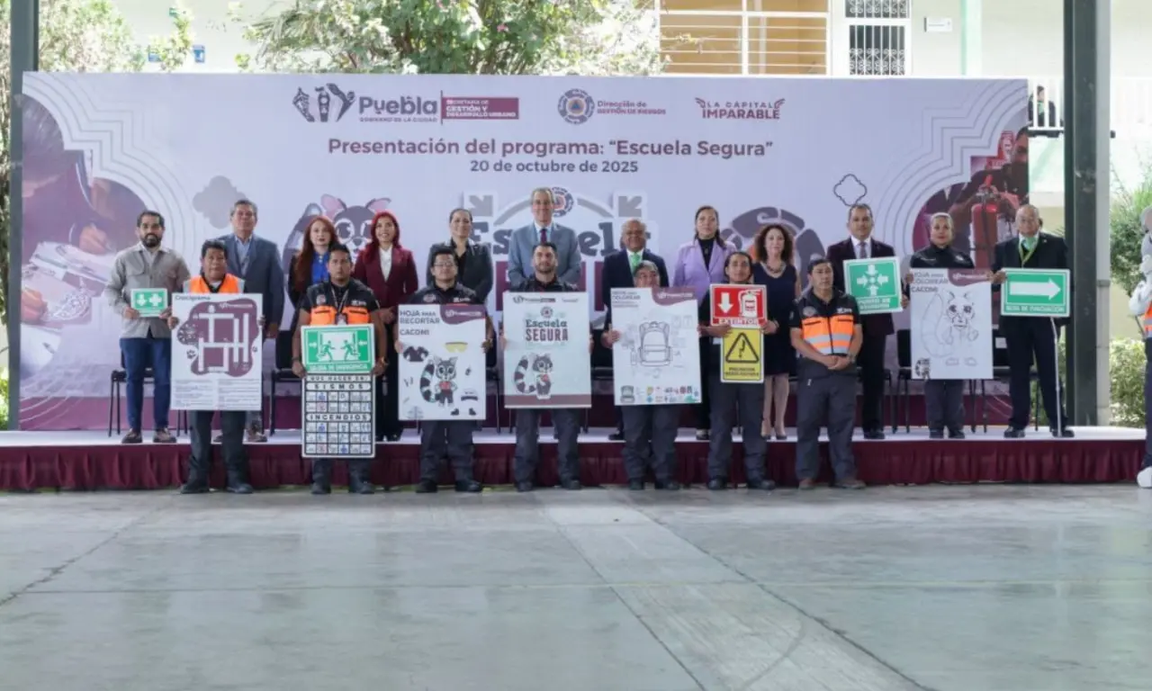  Presentaron el programa Escuela Segura en Puebla. 