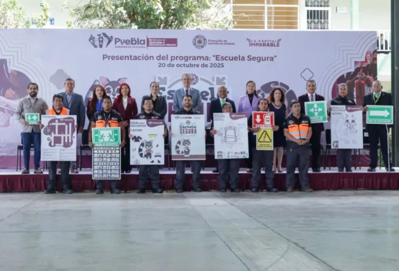 Presentaron el programa Escuela Segura en Puebla.